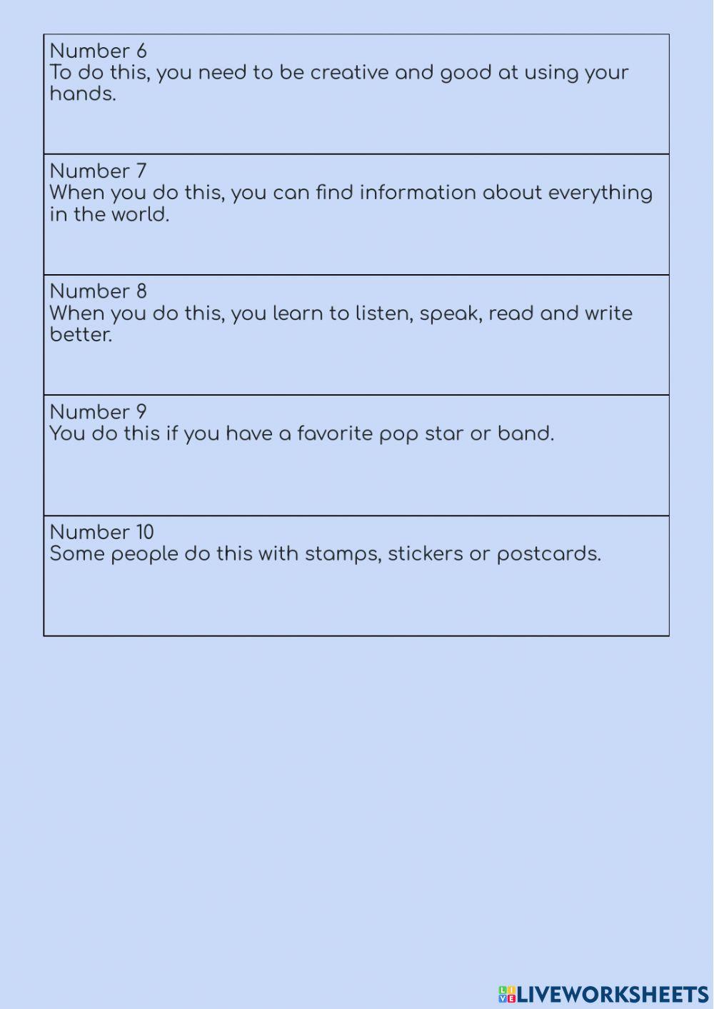VOCABULARIO QUITZ Tema 1