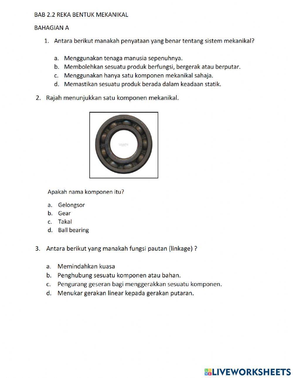 Reka bentuk mekanikal