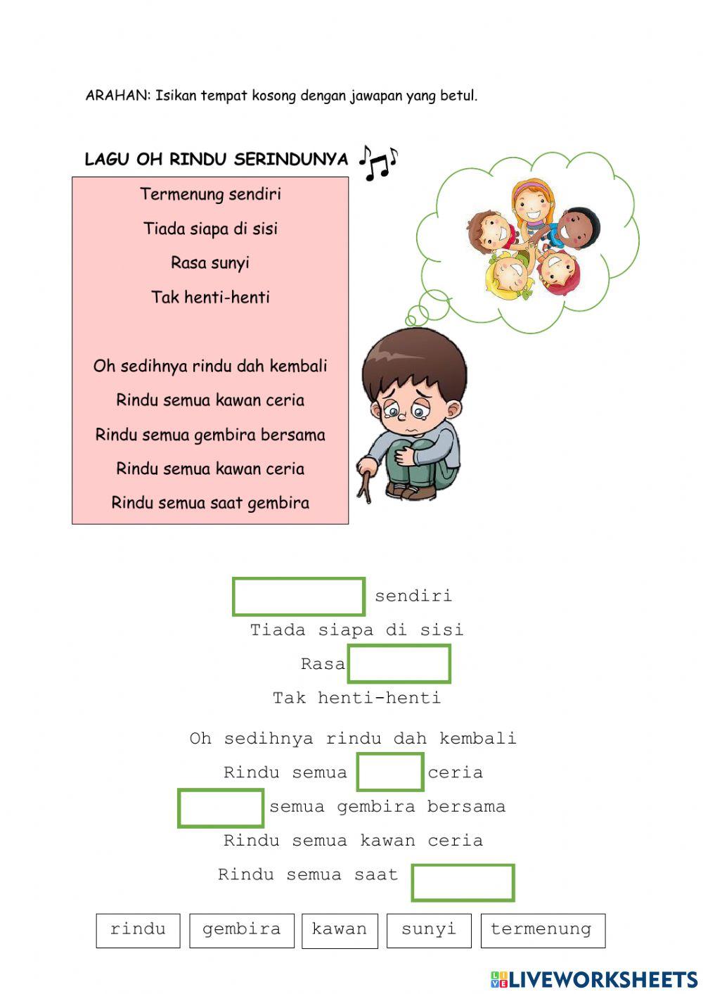 Nyanyian lagu mud sedih