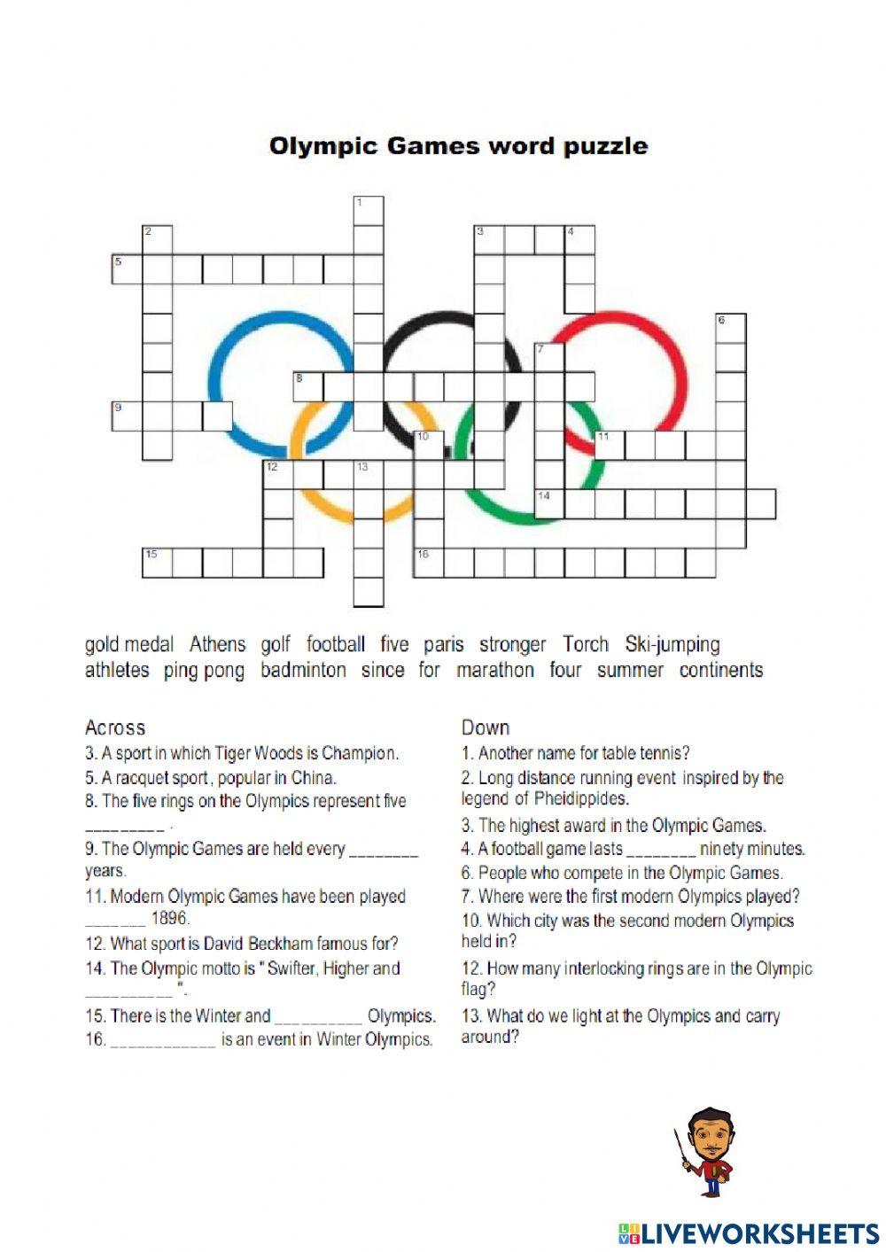 Olympic Games Crossword