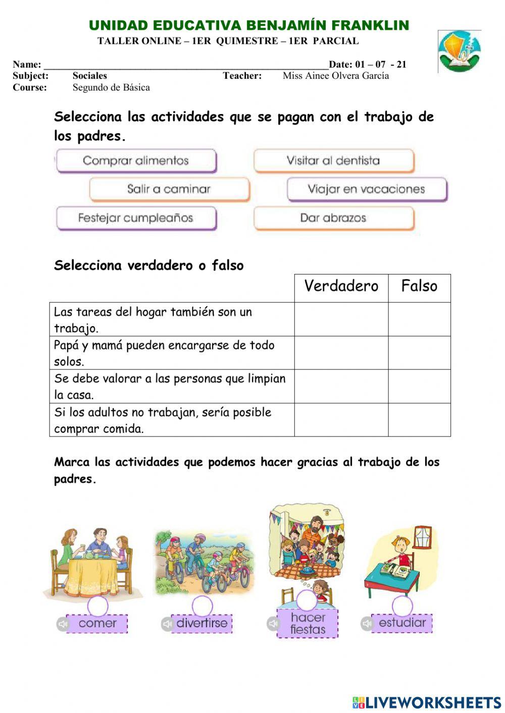 Trabajo de los padres