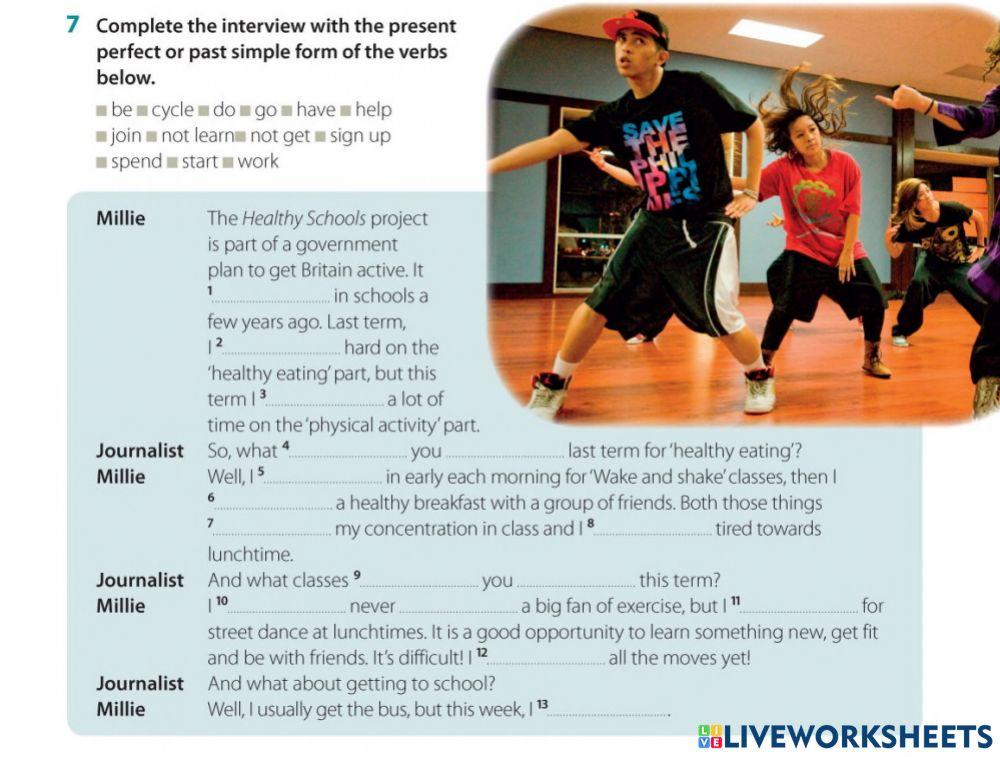 Simple past and present perfect