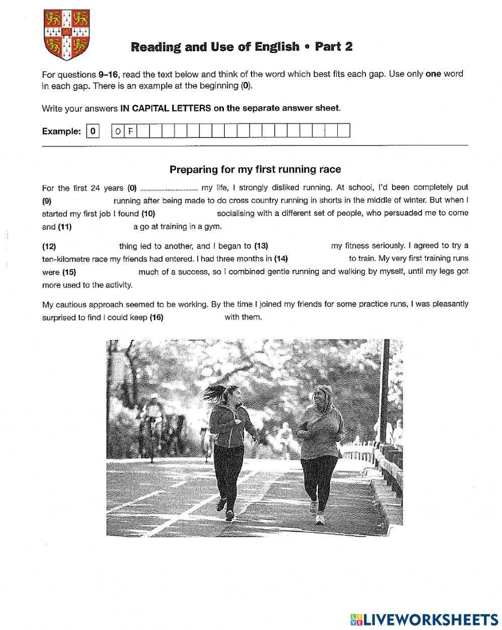 FCE Use of English parts 1-4