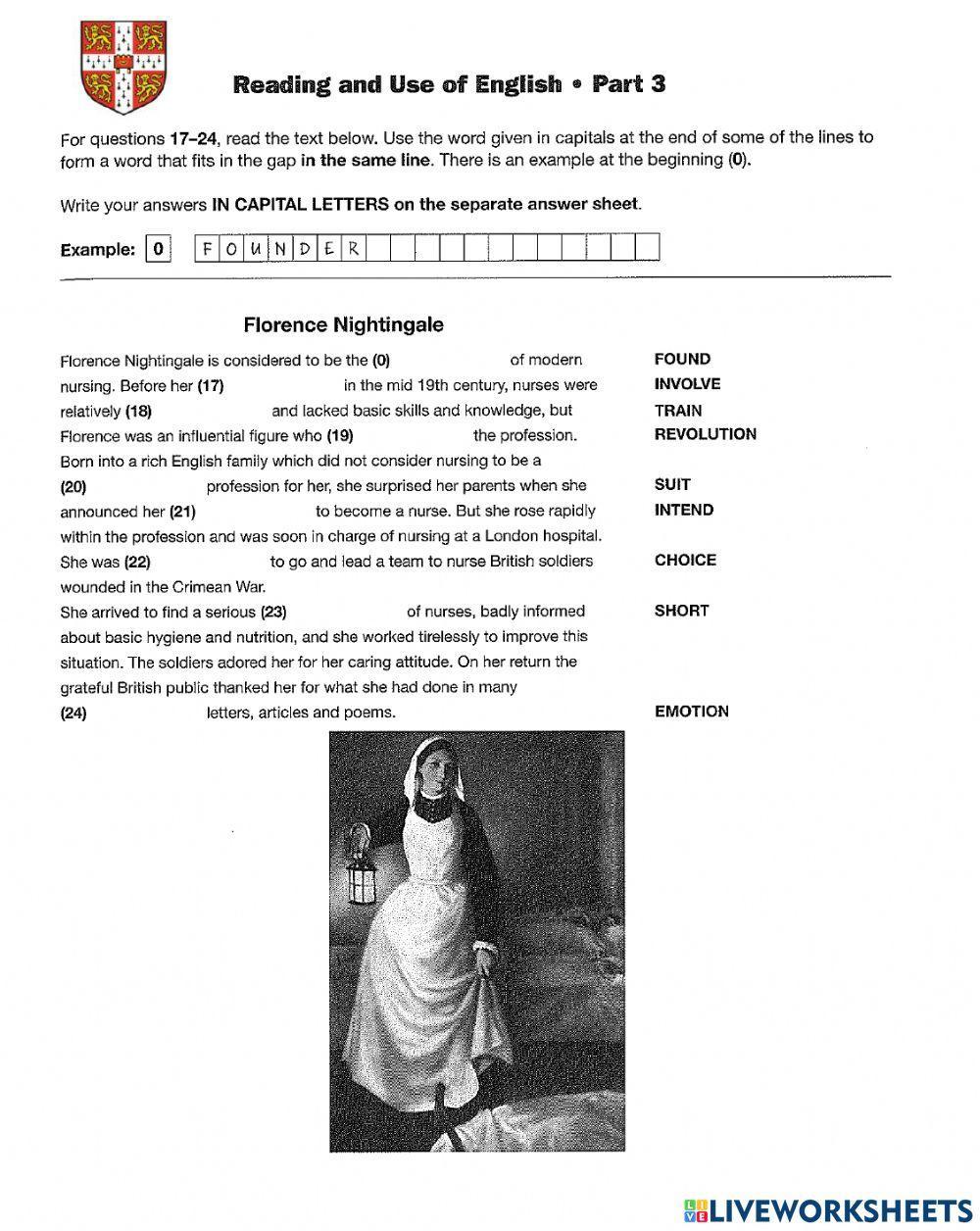 FCE Use of English parts 1-4