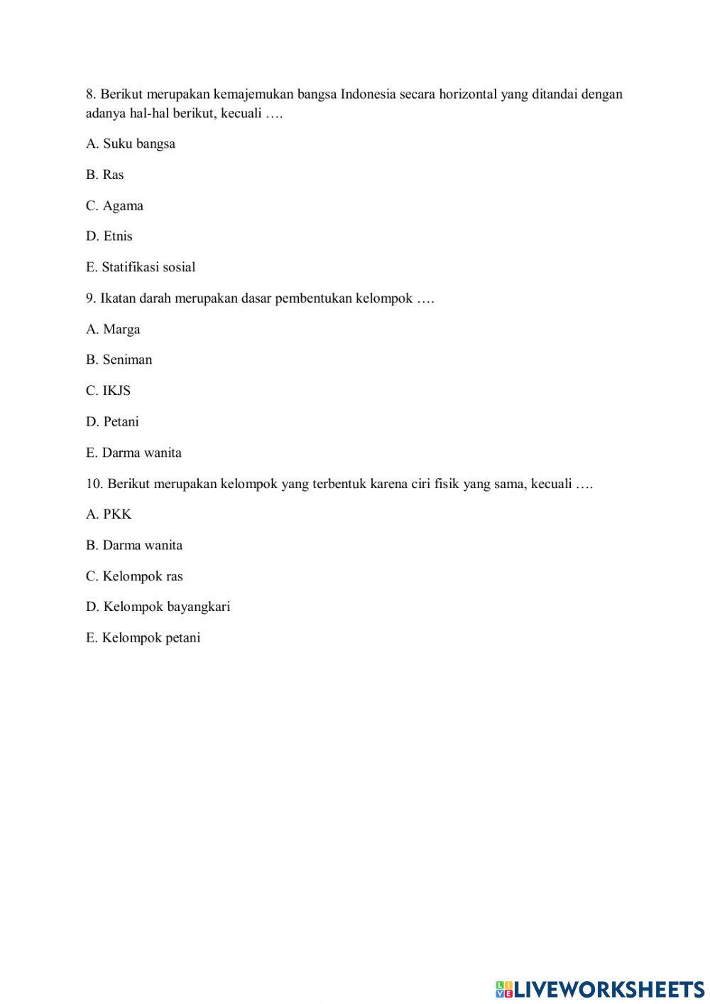 Sosiologi kelas XI Paket C