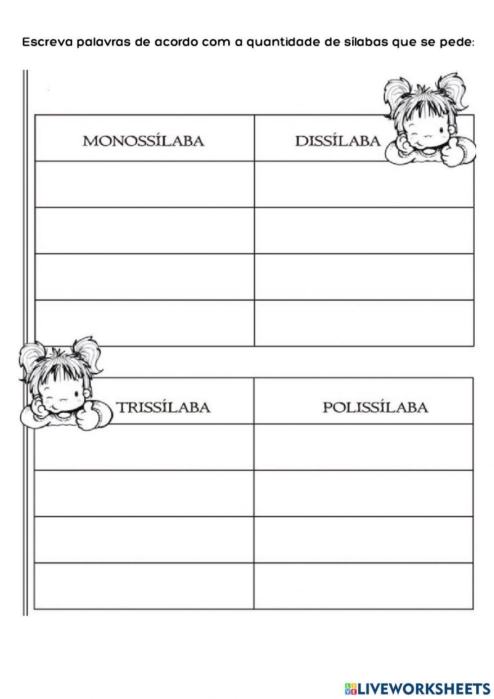 Classificação silábica