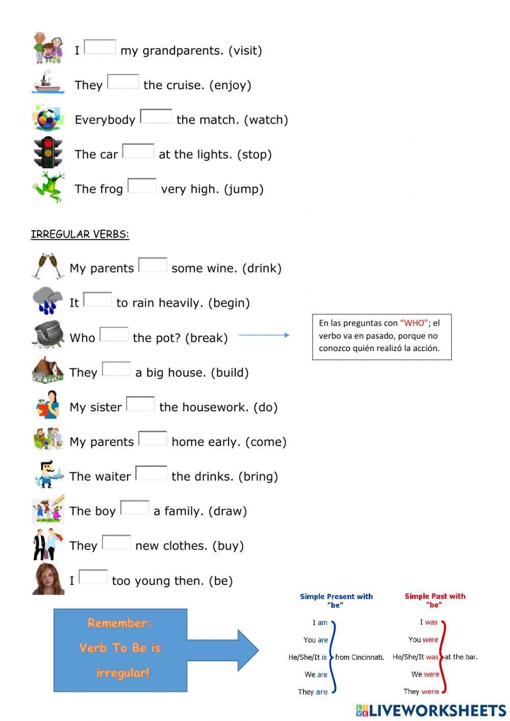 Present Simple and Past Simple Affirmatives