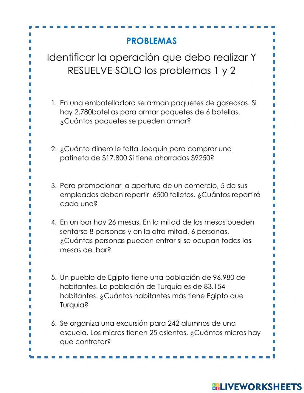 Problemas matemáticos