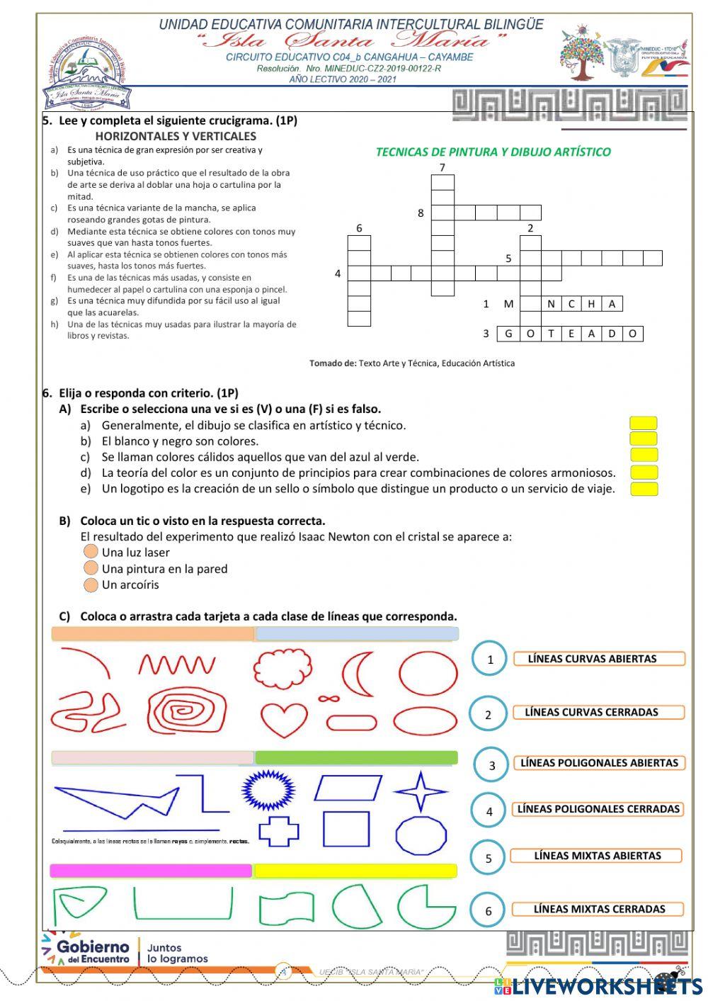 Examen Educación Artística
