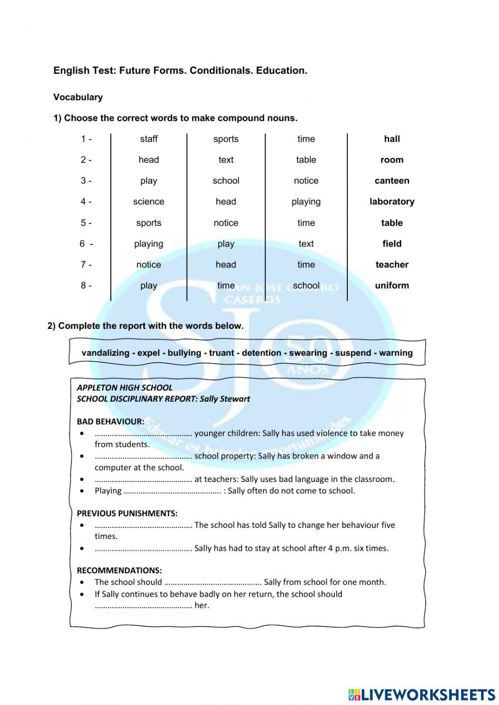 FUTURE FORMS - CONDITIONALS