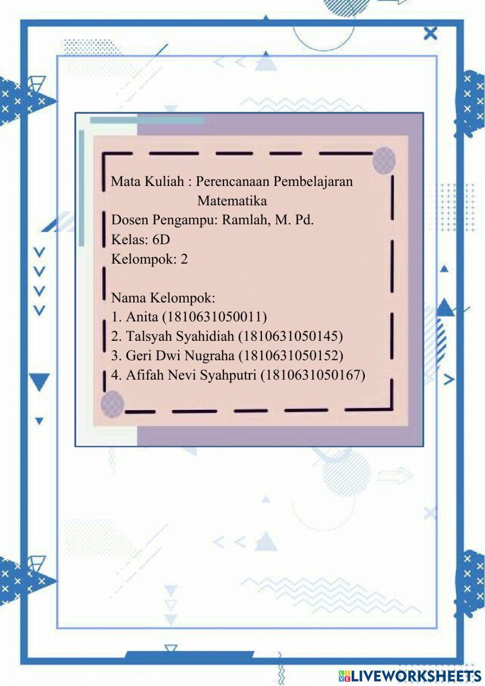 Statistika (Ukuran Pemusatan Data)