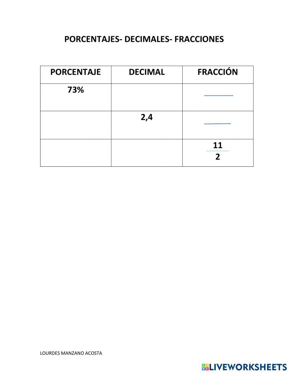 Fracciones-porcentaje-decimales