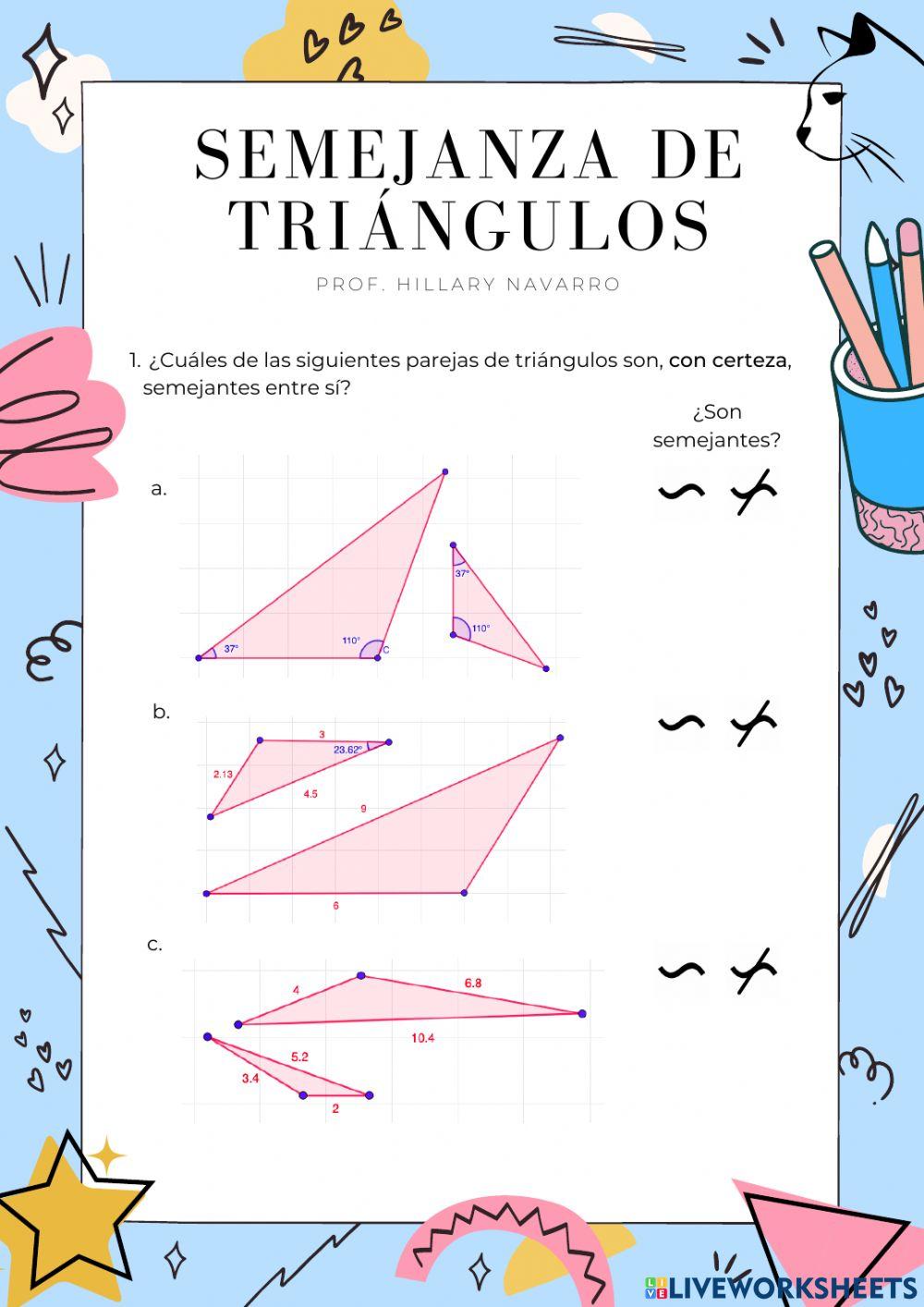 Semejanza de Triángulos