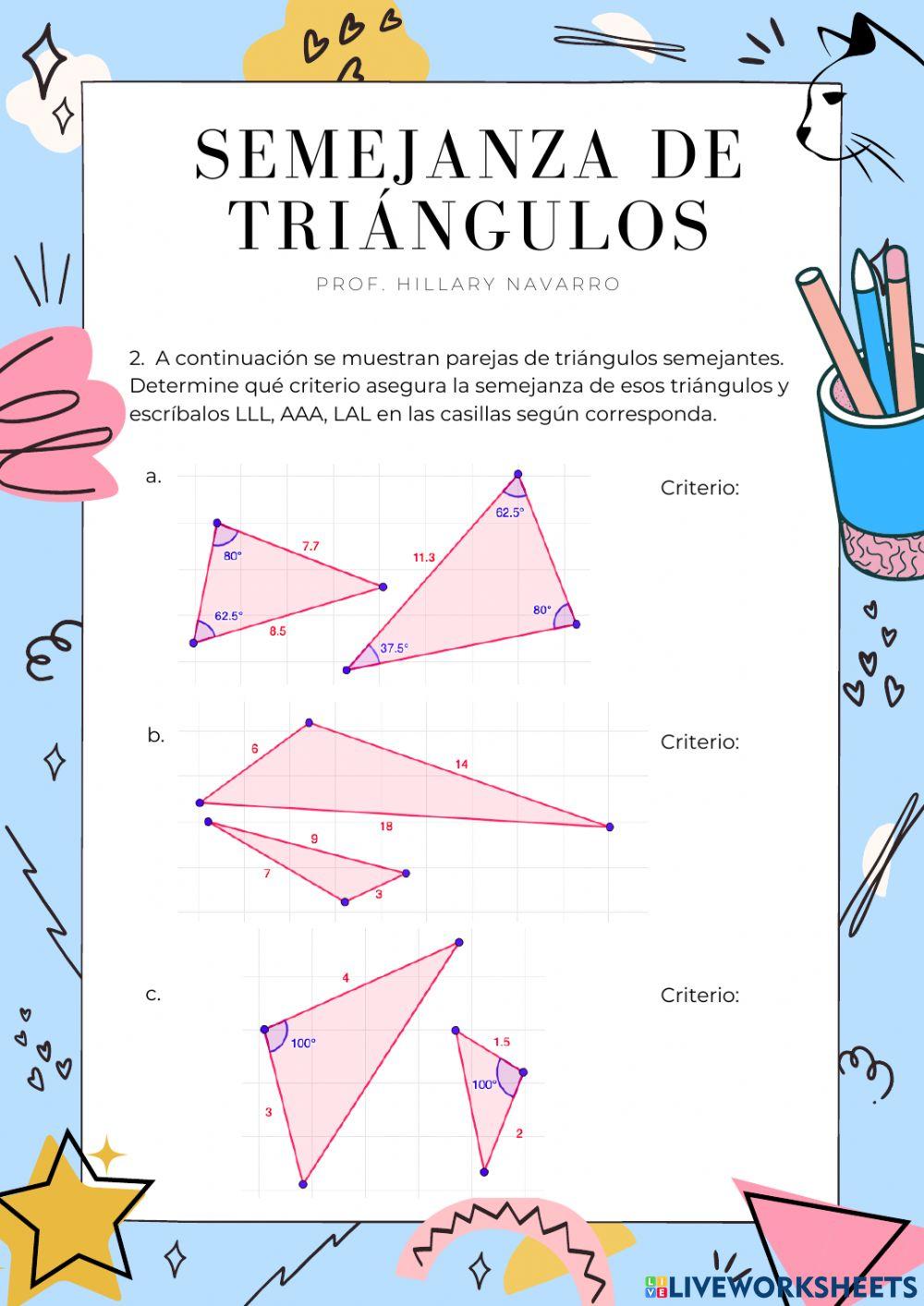 Semejanza de Triángulos
