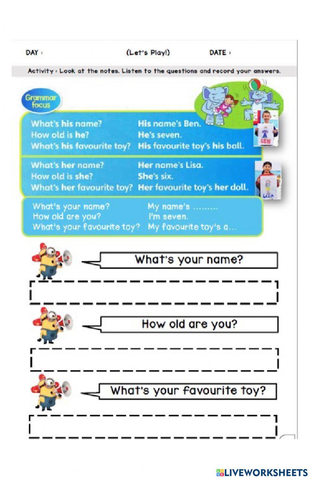 Let's play : Question & Answer