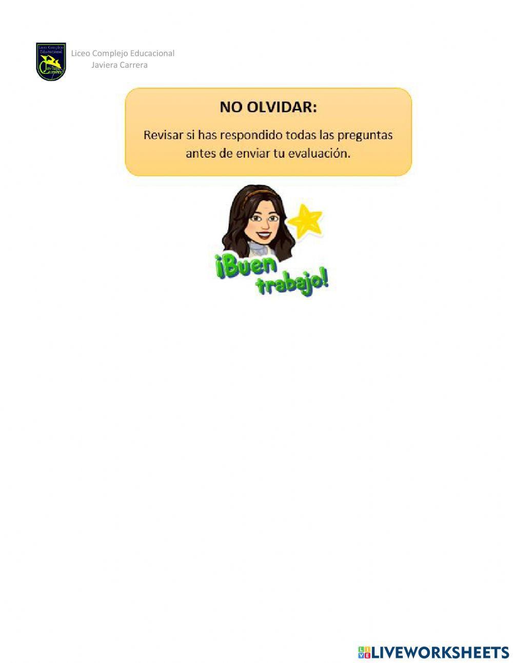 Evaluación El respeto.