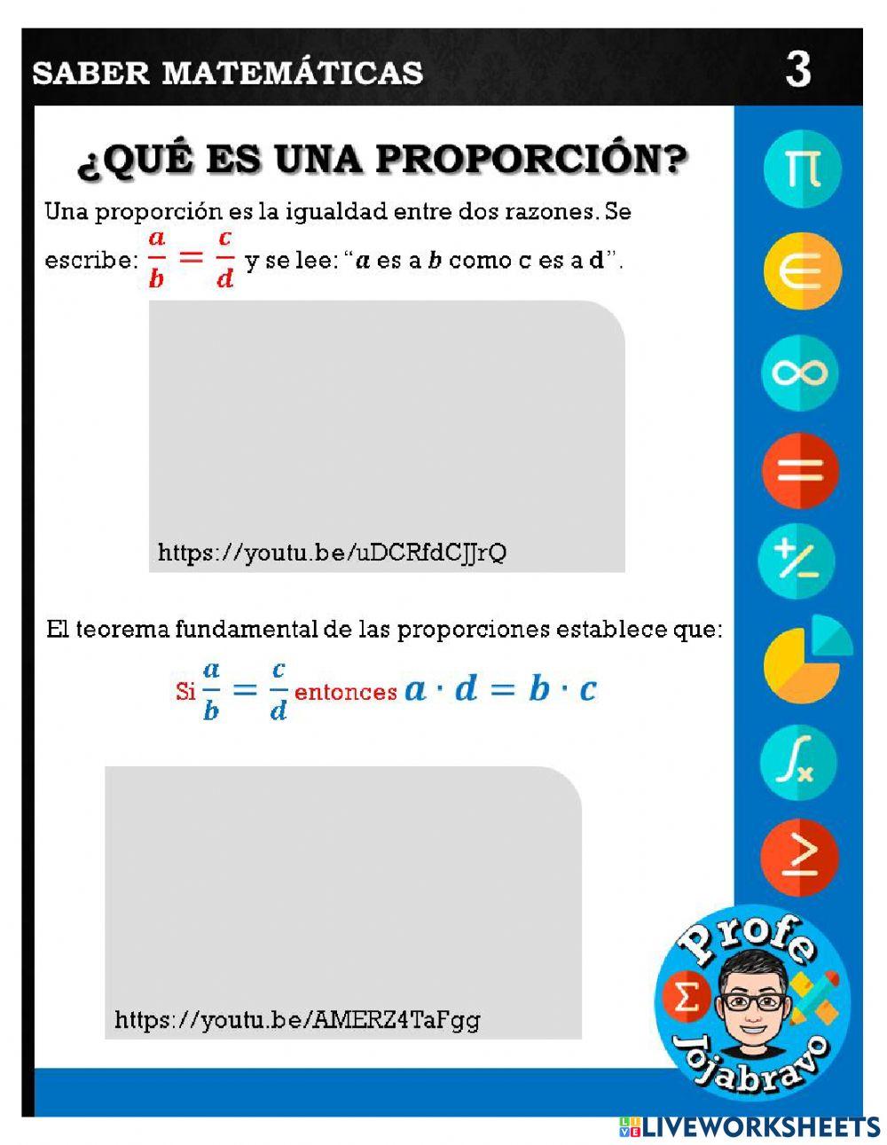 Razones y proporciones