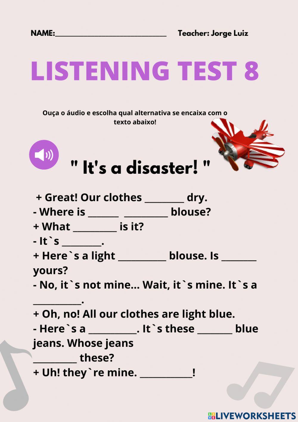 Listening test