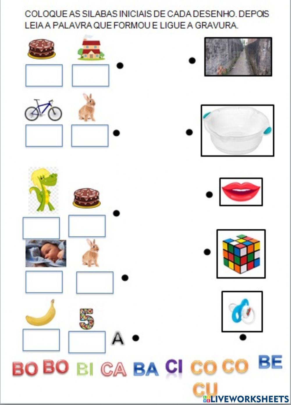 Lendo palavras simples
