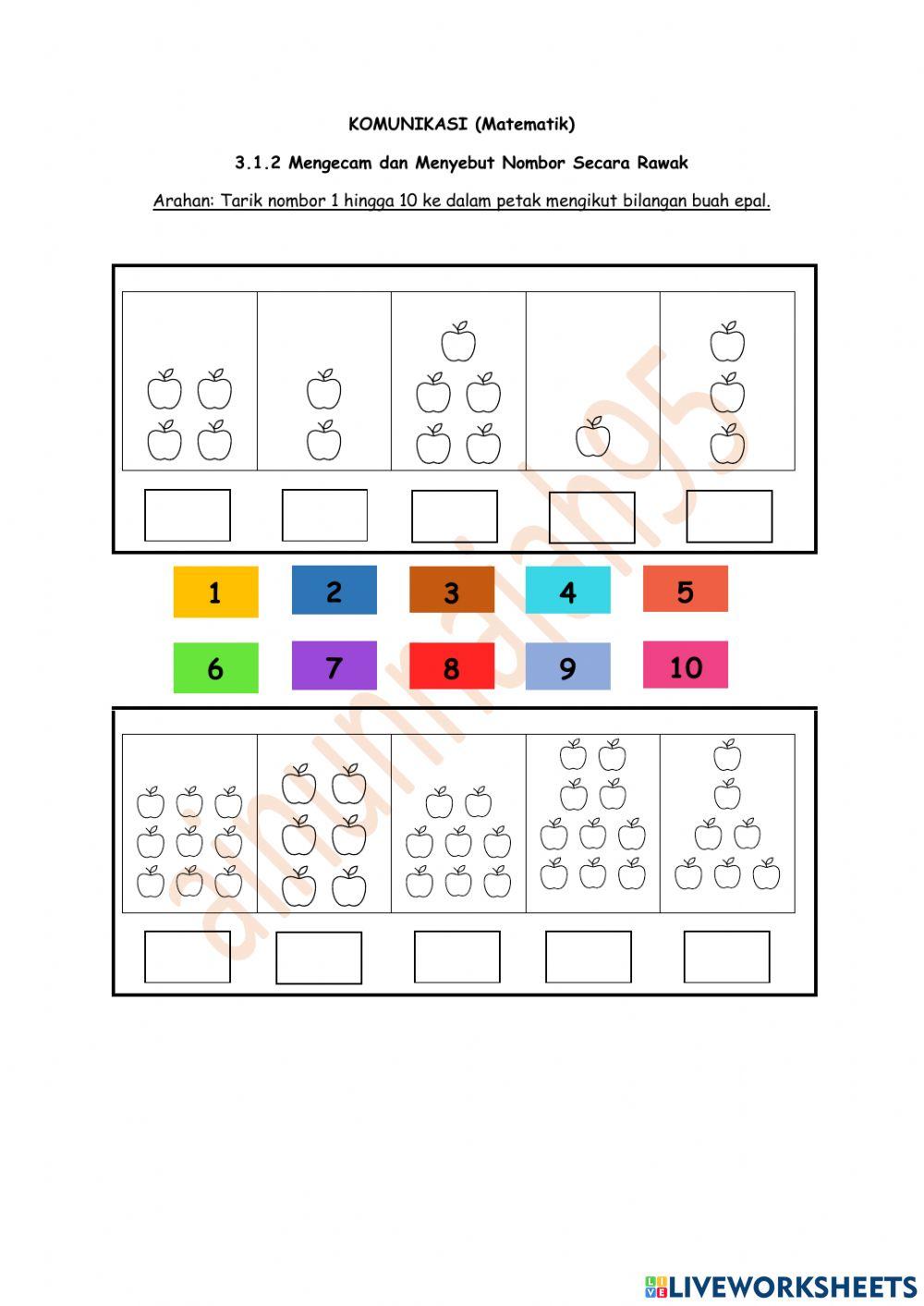 Nombor 1 hingga 10