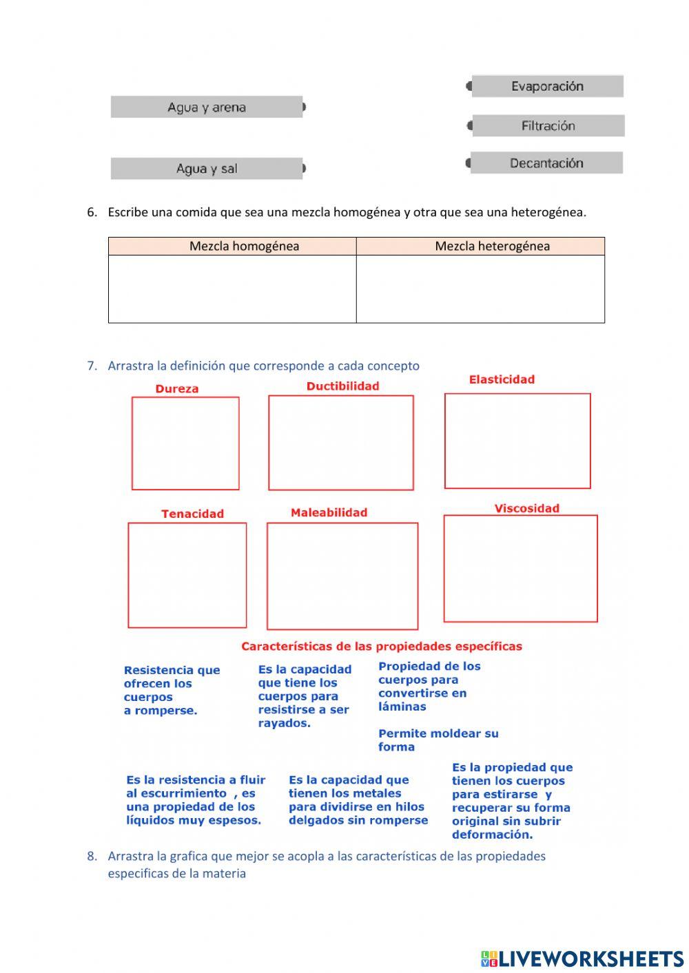 Evaluación 5to Ciencias Naturales Unidad 3