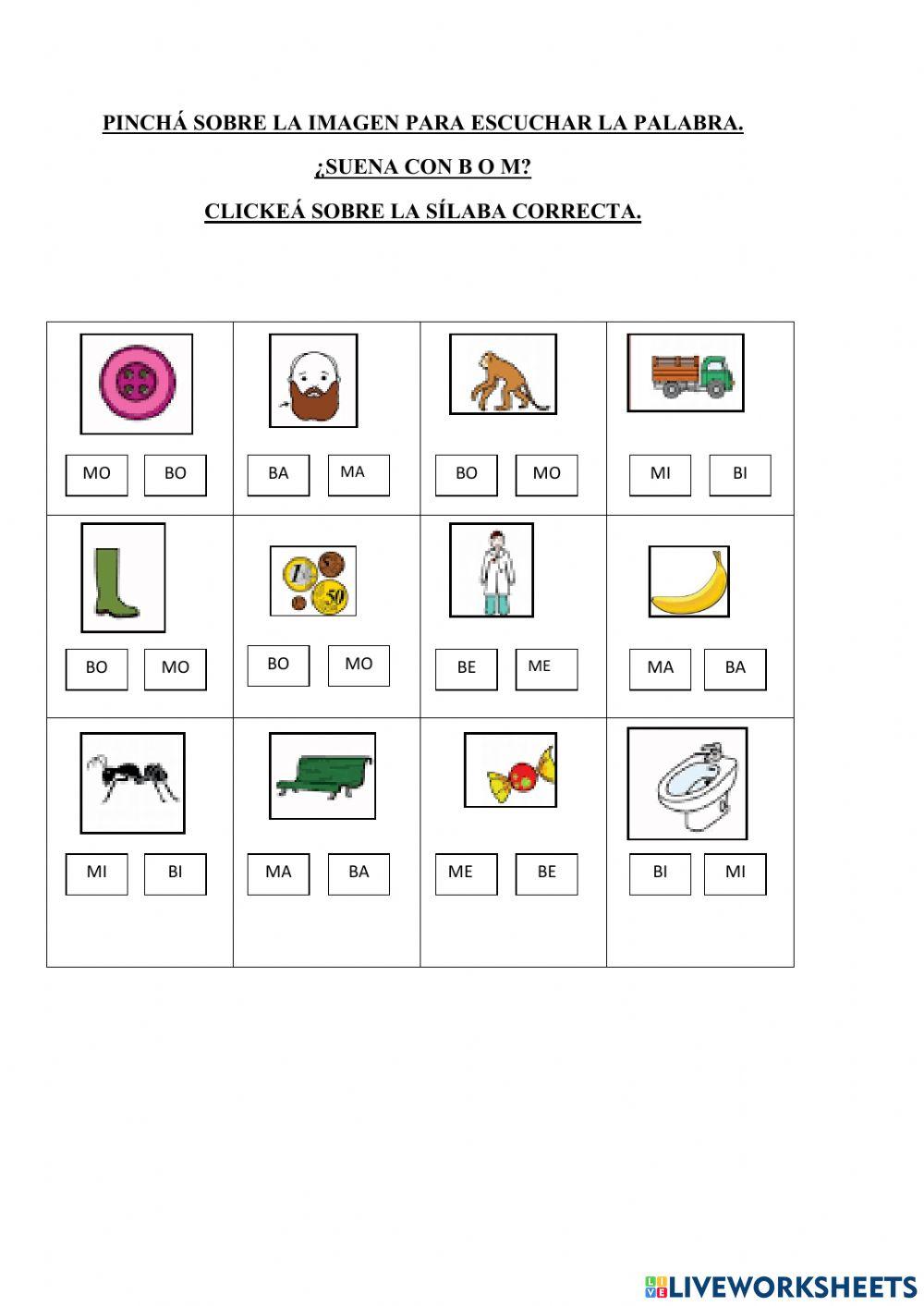 Discriminación audiofonética M-B