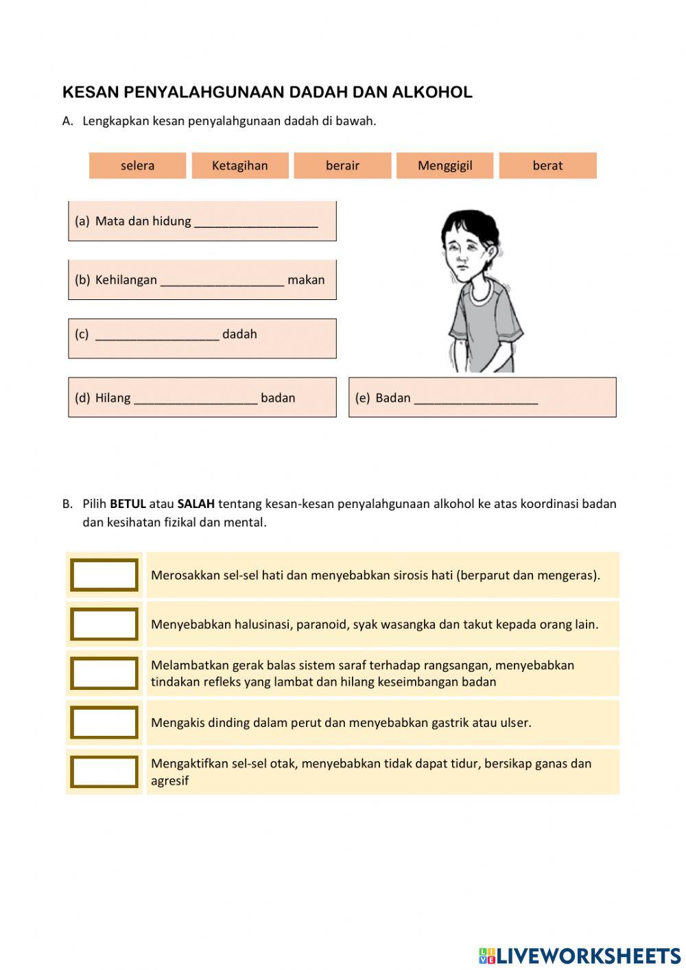 Kesan PenyalahgunaanDadah dan Alkohol