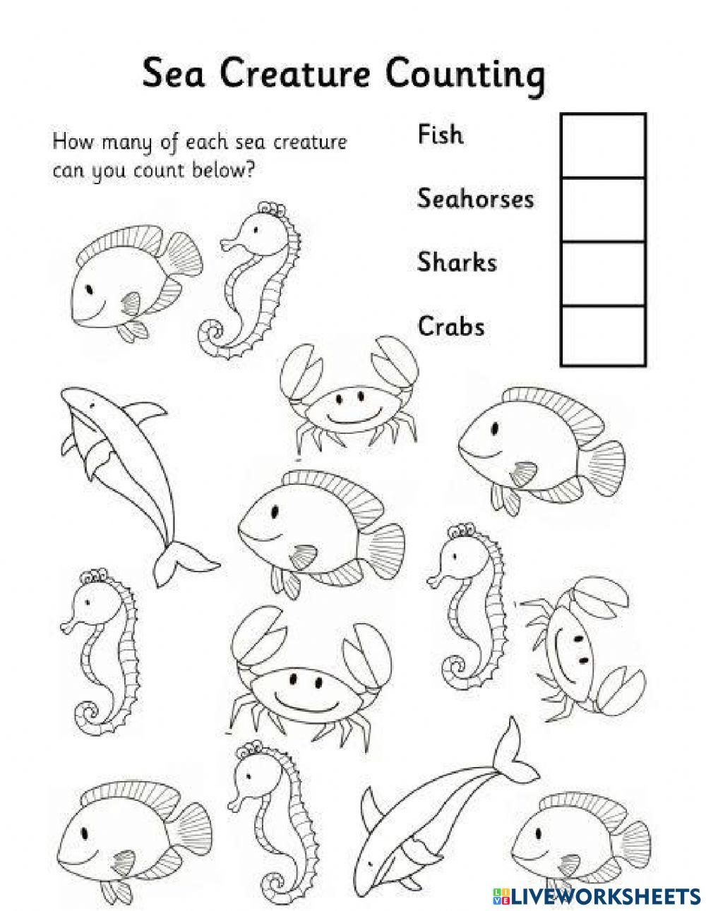 Fish worksheet. Sea animals Worksheets for Kids. Морские обитатели задания. Морские обитатели задания для детей. Sea animals задания.