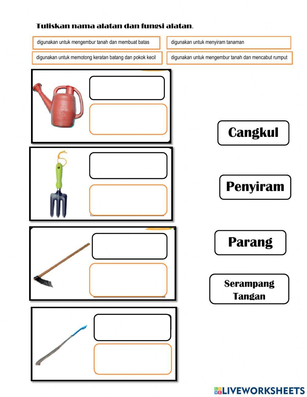 Fungsi Alatan Kebun tahun4
