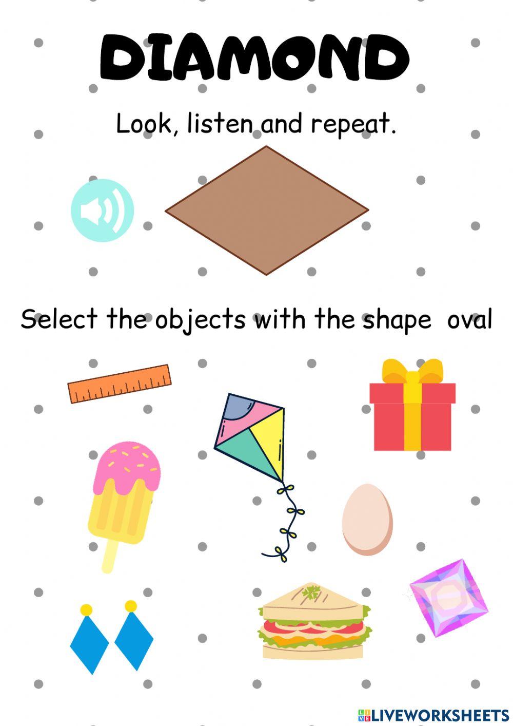 Diamond worksheet | Live Worksheets