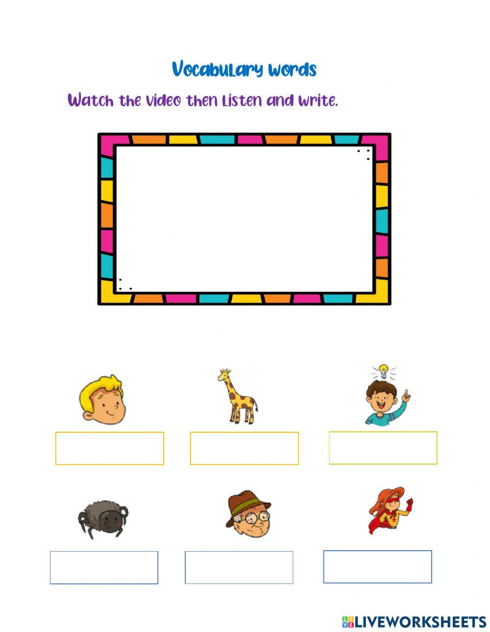 1115626 | Vocabulary 4th grade | sullygv