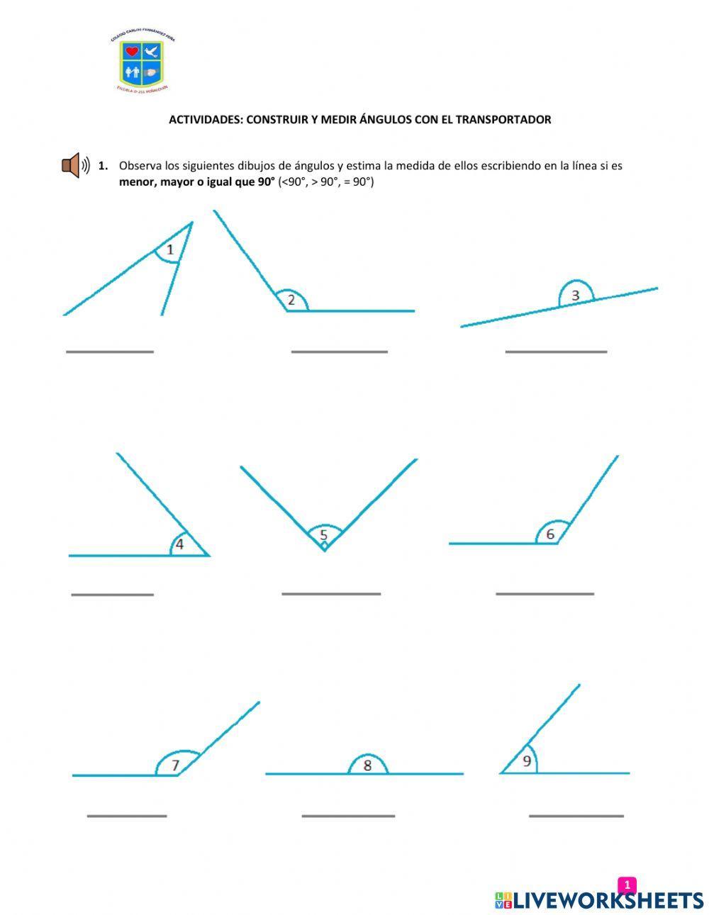 Medición y estimación de ángulos