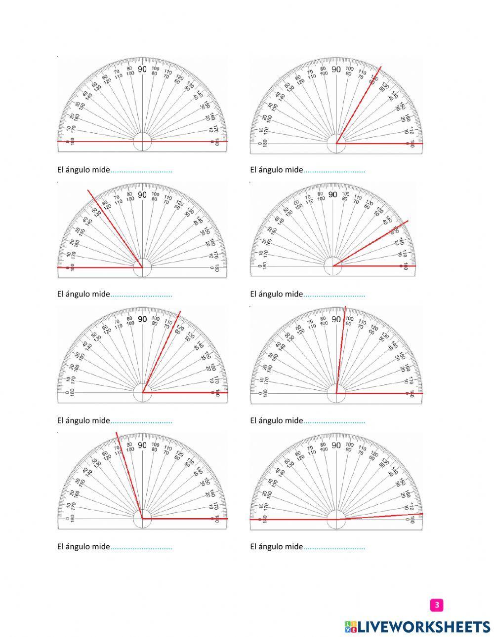 Medición y estimación de ángulos