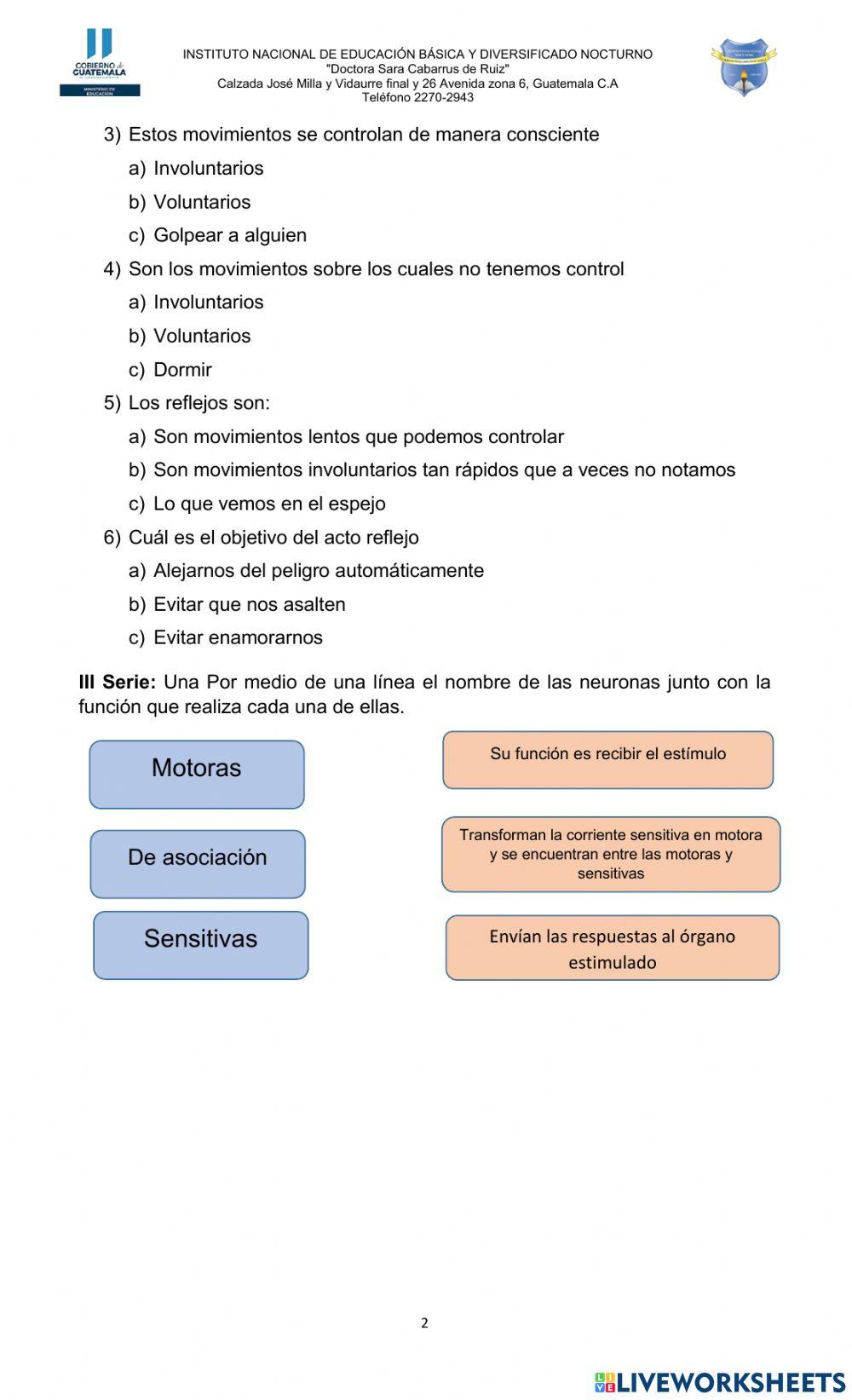 Funciones del cuerpo humano
