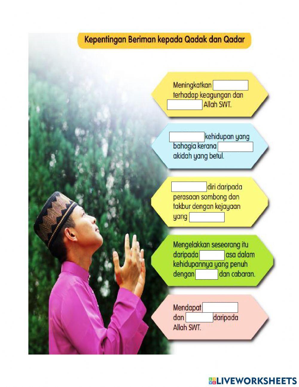 Unit 5 : Akidah-Beriman kepada Qada' dan Qadar