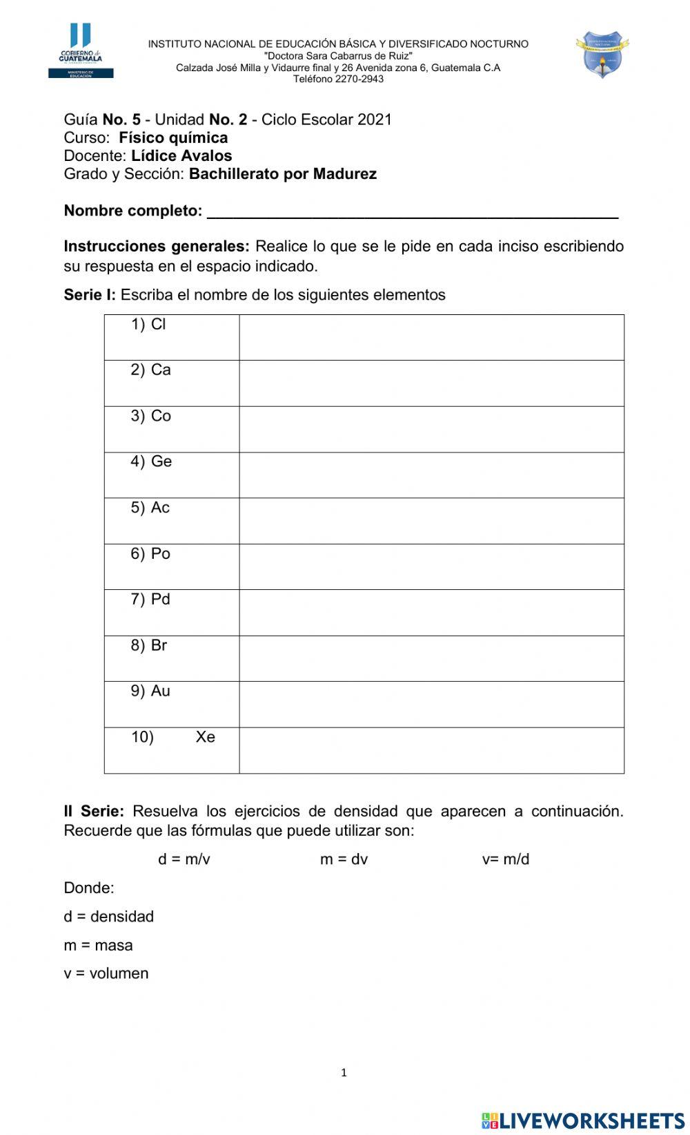 Compuestos químicos