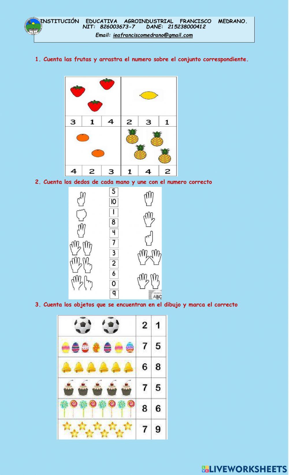 Matematica preescolar-primero