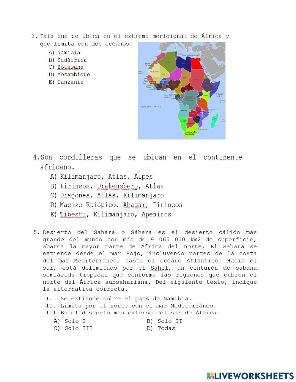 Geografia de África