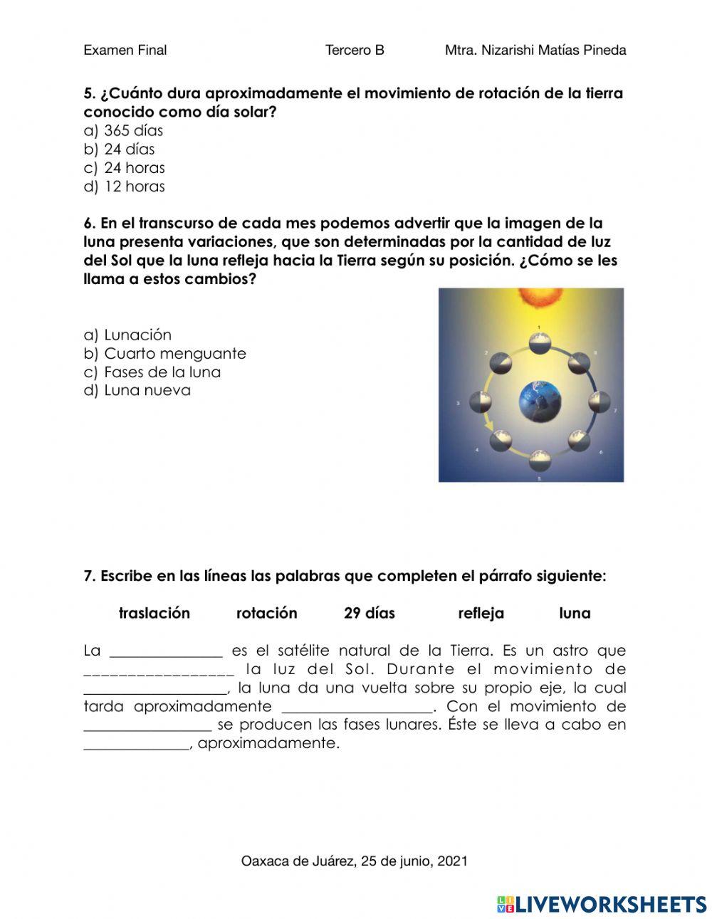 Examen Trimestral Final