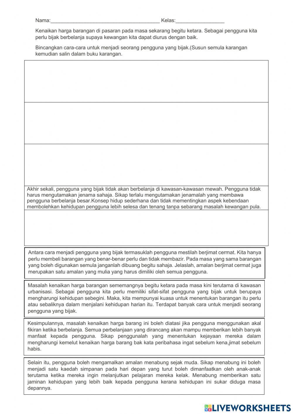 Karangan pengguna bijak