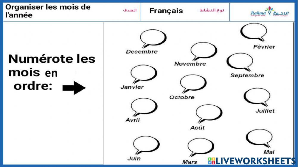 Français (les mois)