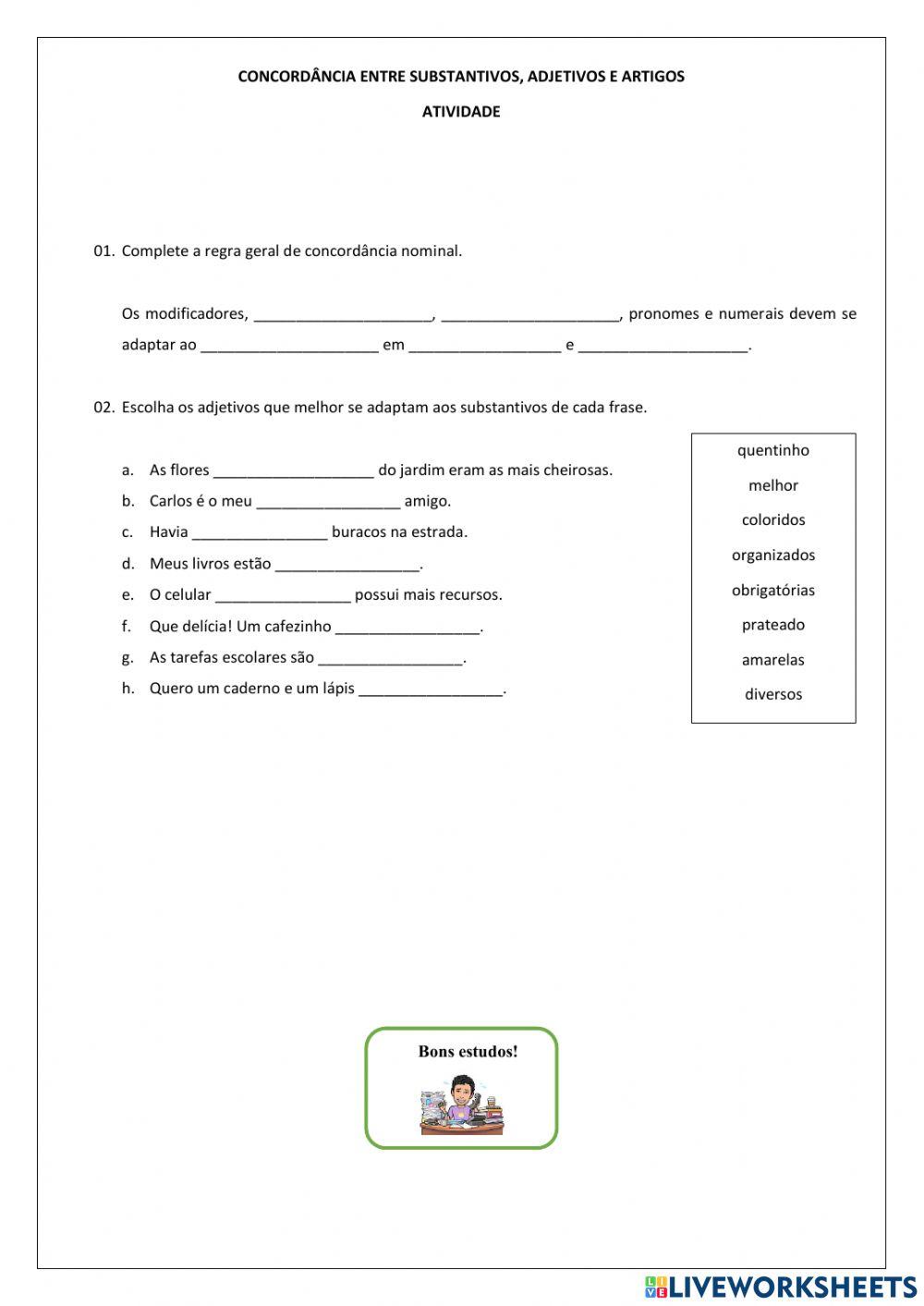 Concordância Nominal