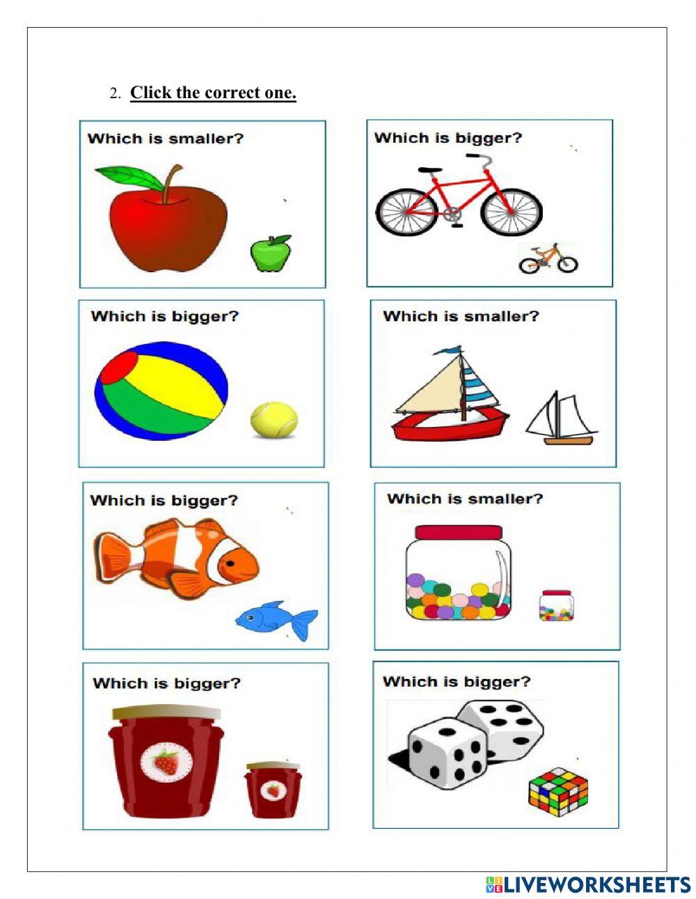 Live math worksheet 2 online exercise for Live Worksheets
