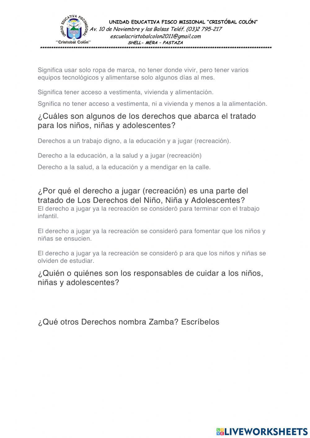 Derechos integrales de discentes.