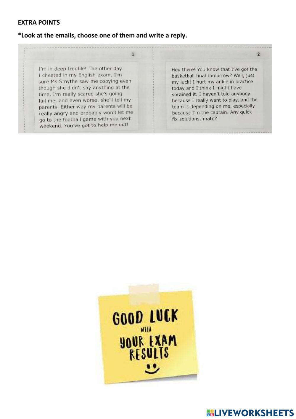 Test unit 6 - 5th year