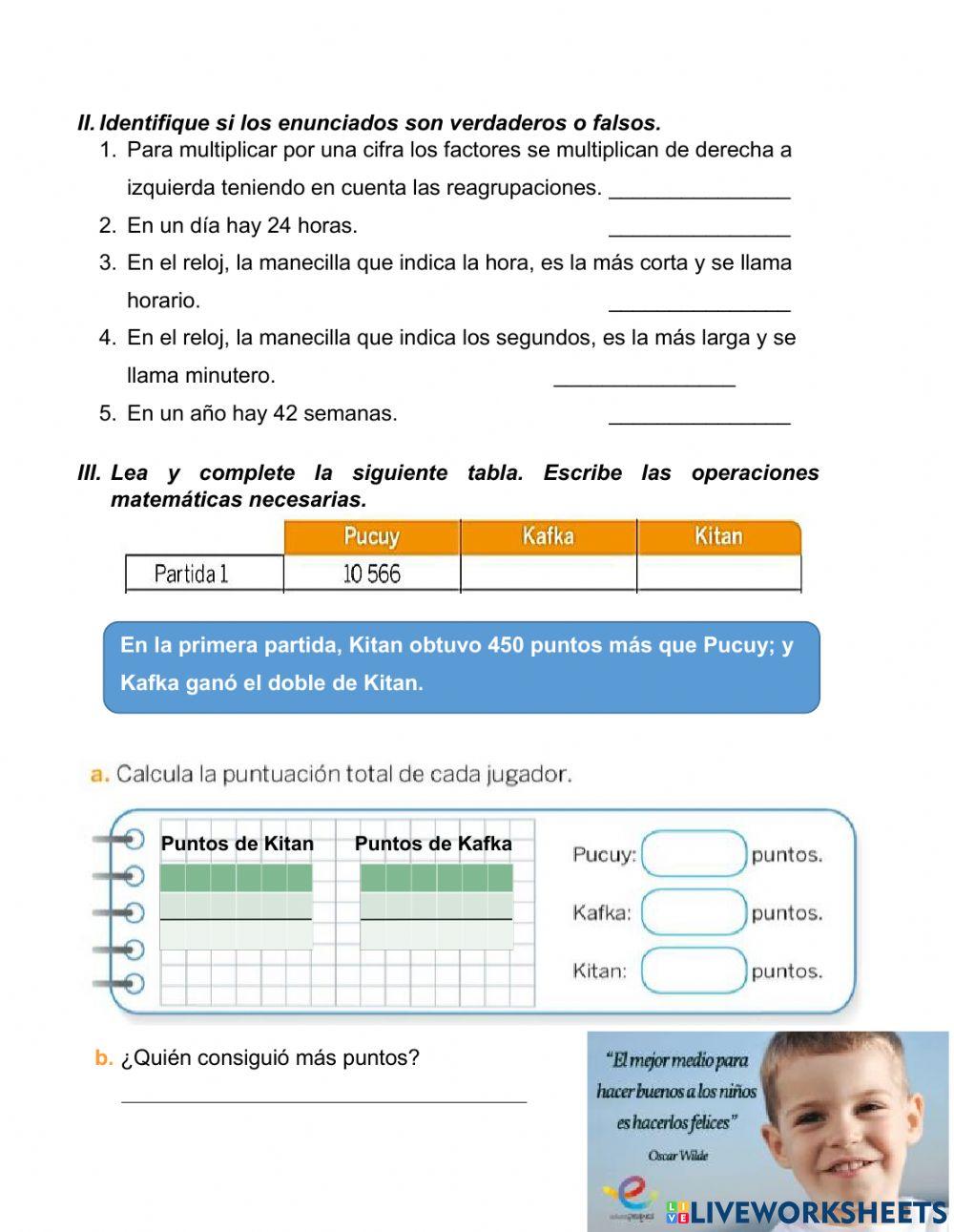 Examen Matematicas II Parcial 3ro