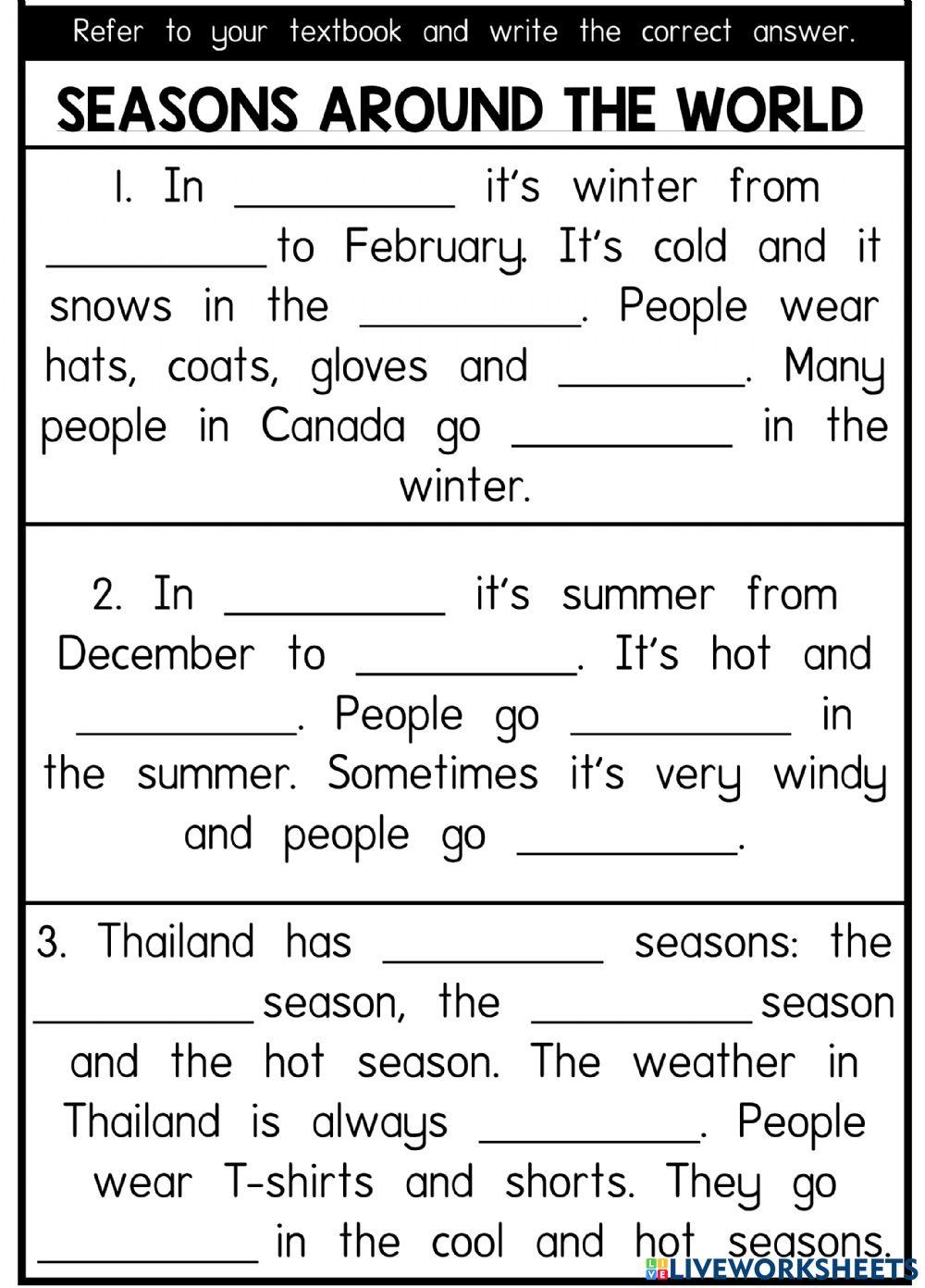 Seasons Around The World