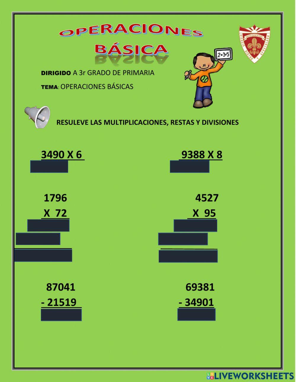 Operaciones básicas