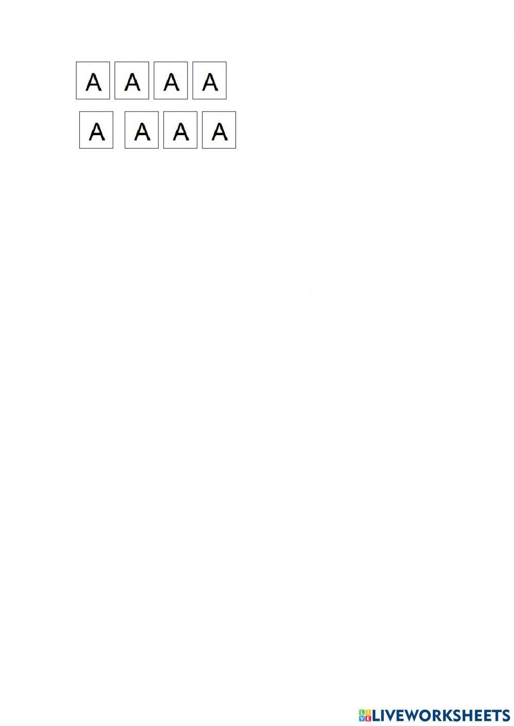 Complete as palavras com as letras A que estão faltando