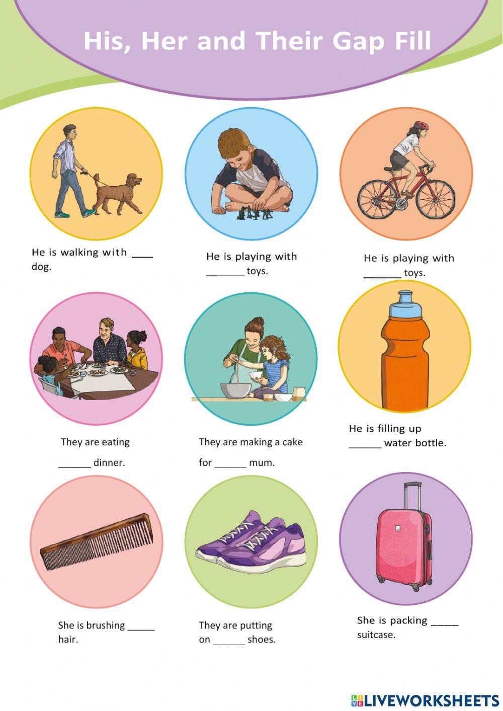 His, her, their | Free Interactive Worksheets | 1117314